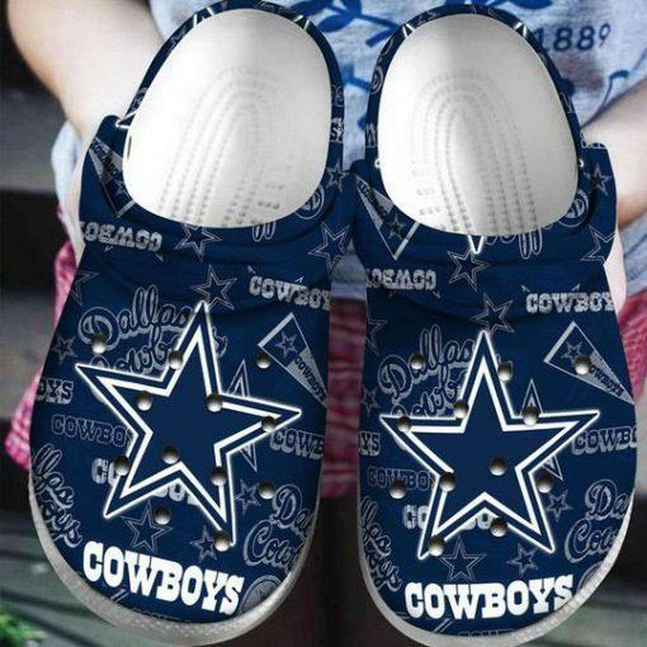 Dallas Cowboys Crocband Clogs