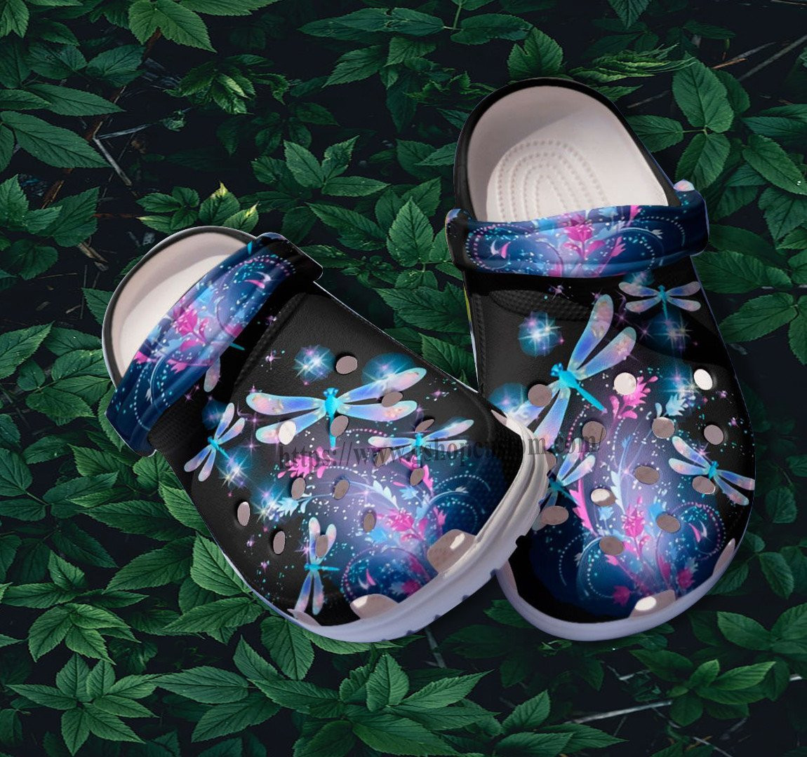 Miracle Dragonfly Hippie Twinkle Croc Crocs Shoes Gift Daughter- Dragonfly Dream Crocs Shoes Croc Clogs Gift Birthday Girl