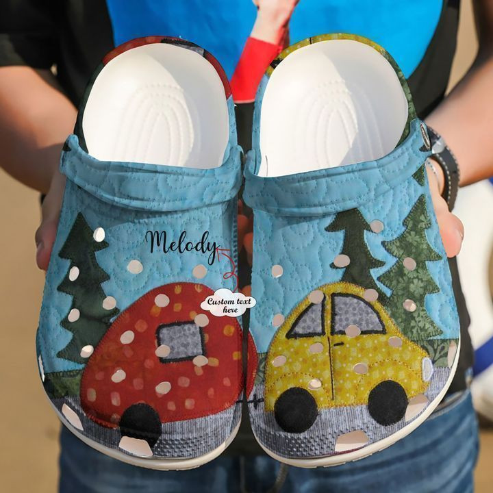 Camping Personalized The Road Trip Clog Crocs Shoes