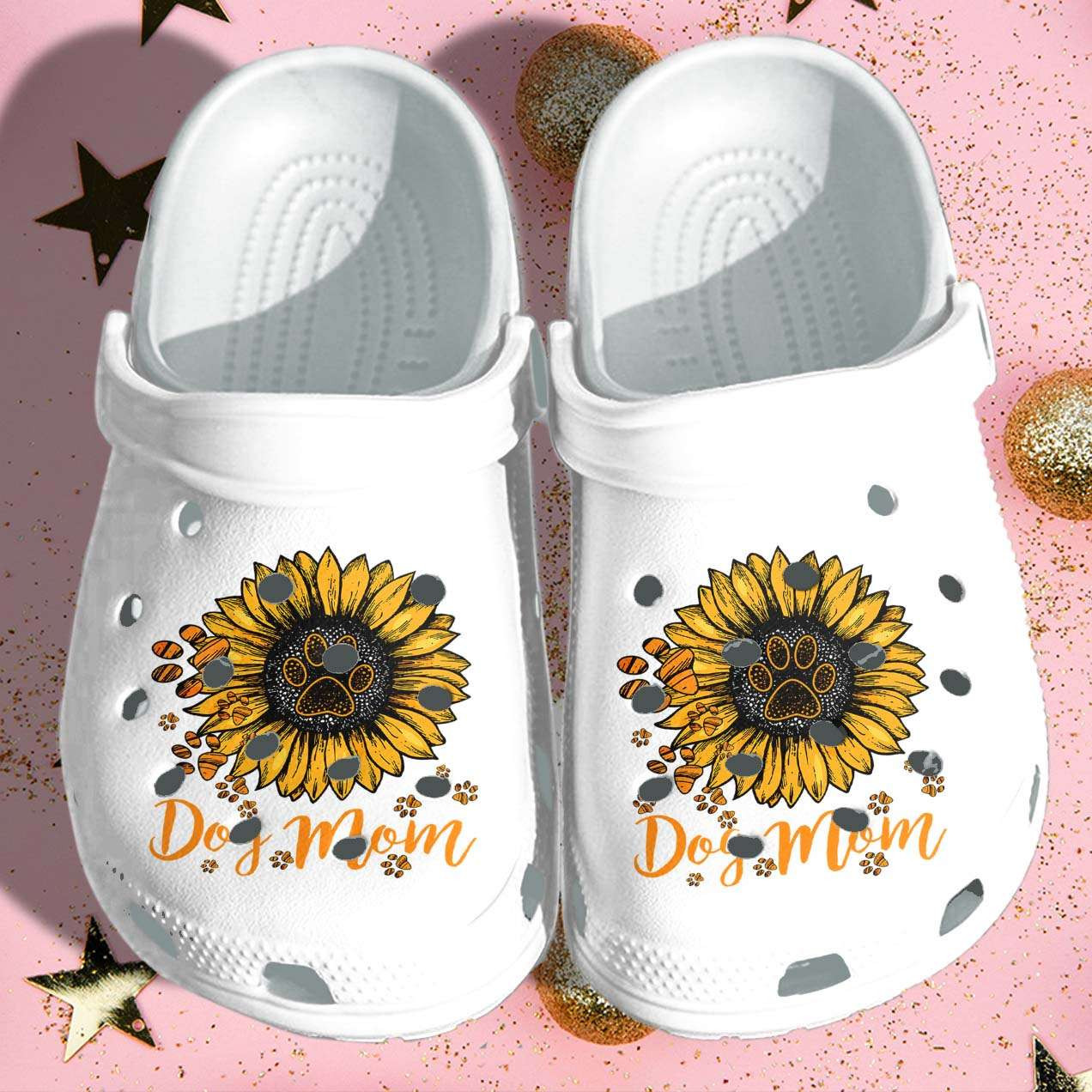 Dog Mom Sunflower Dog Lover Mothers Day Crocband Clog Crocs Shoes