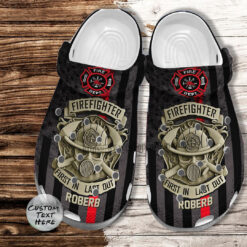 Firefighter Crocs Shoes Gift Men Father Day- Firefighter Son Crocs Shoes Croc Clogs Customize