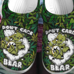 Bear Weed Dont Care Crocband Clogs