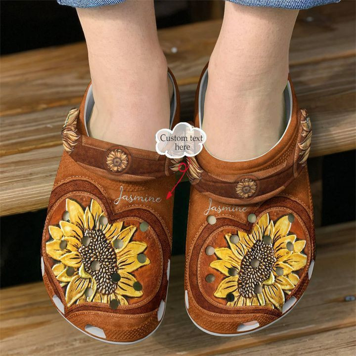 Hippie Personalized Spirit Flower Clog Crocs Shoes