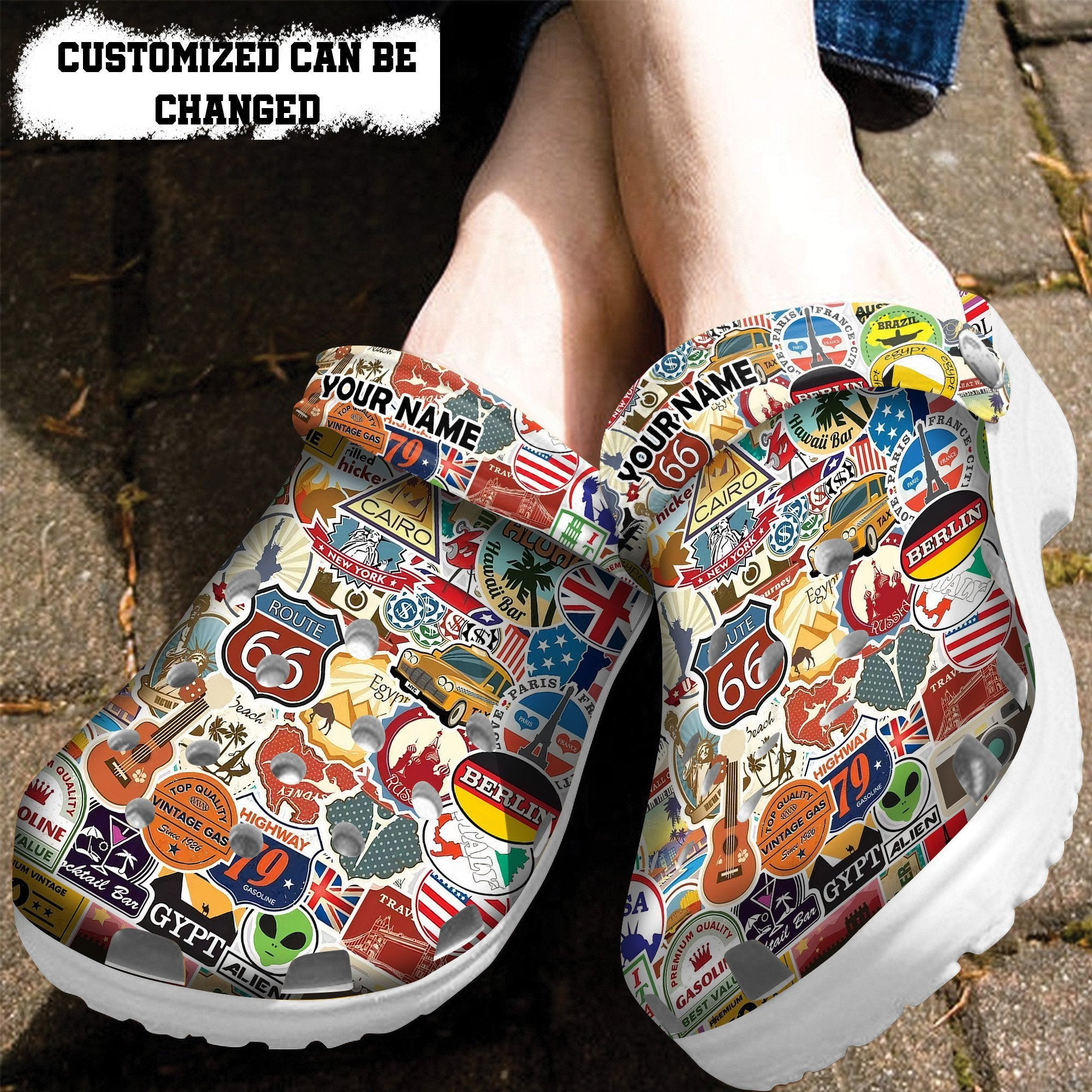 Camping Sticker Crocs Shoes Gift For Son Husband- Camper Crocs Shoes Croc Clogs Customize