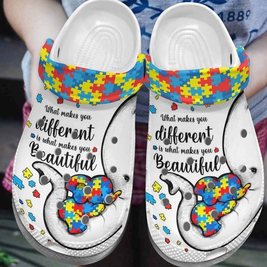 Autism What Makes You Different Clog Crocs Shoes