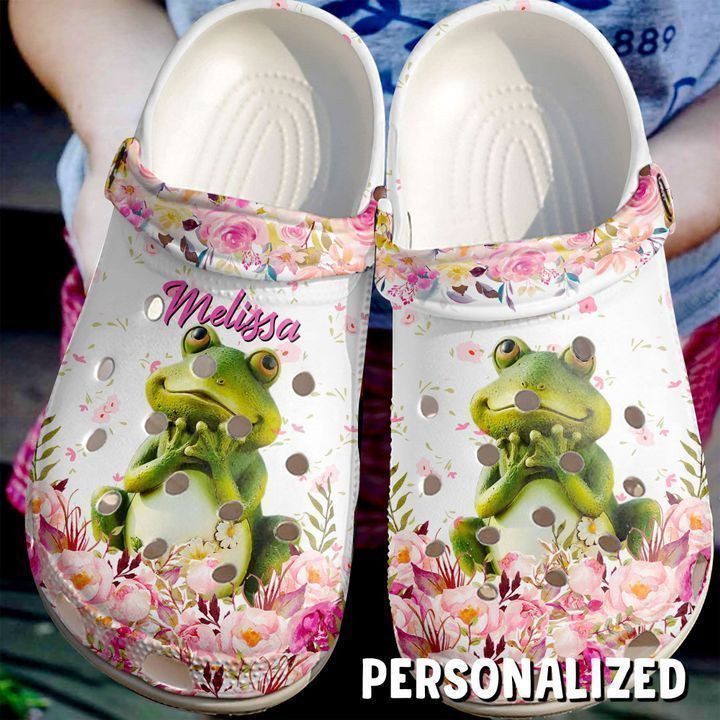 Frog Personalized Cute Clog Crocs Shoes