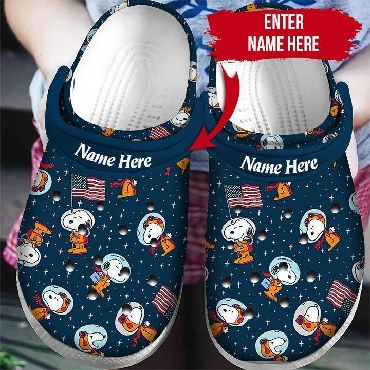 Autism Awareness Snoopy Custom Name Clog Crocs Shoes