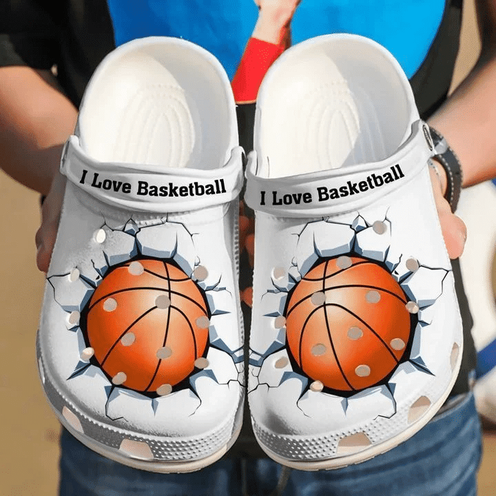 Basketball I Love Classic Clogs Crocs Shoes