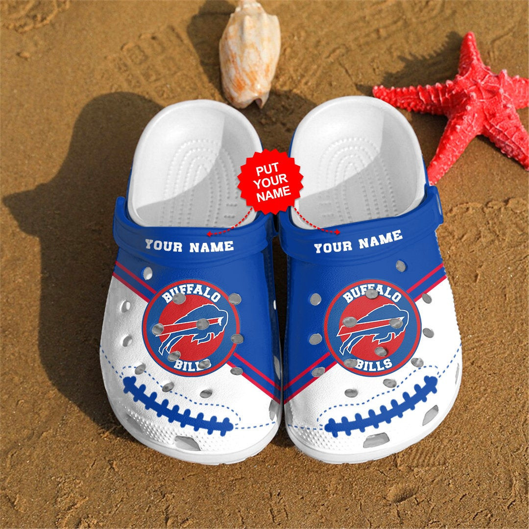 Buffalo Bills Personalized Custom For Nfl Fans Clog Crocs Shoes