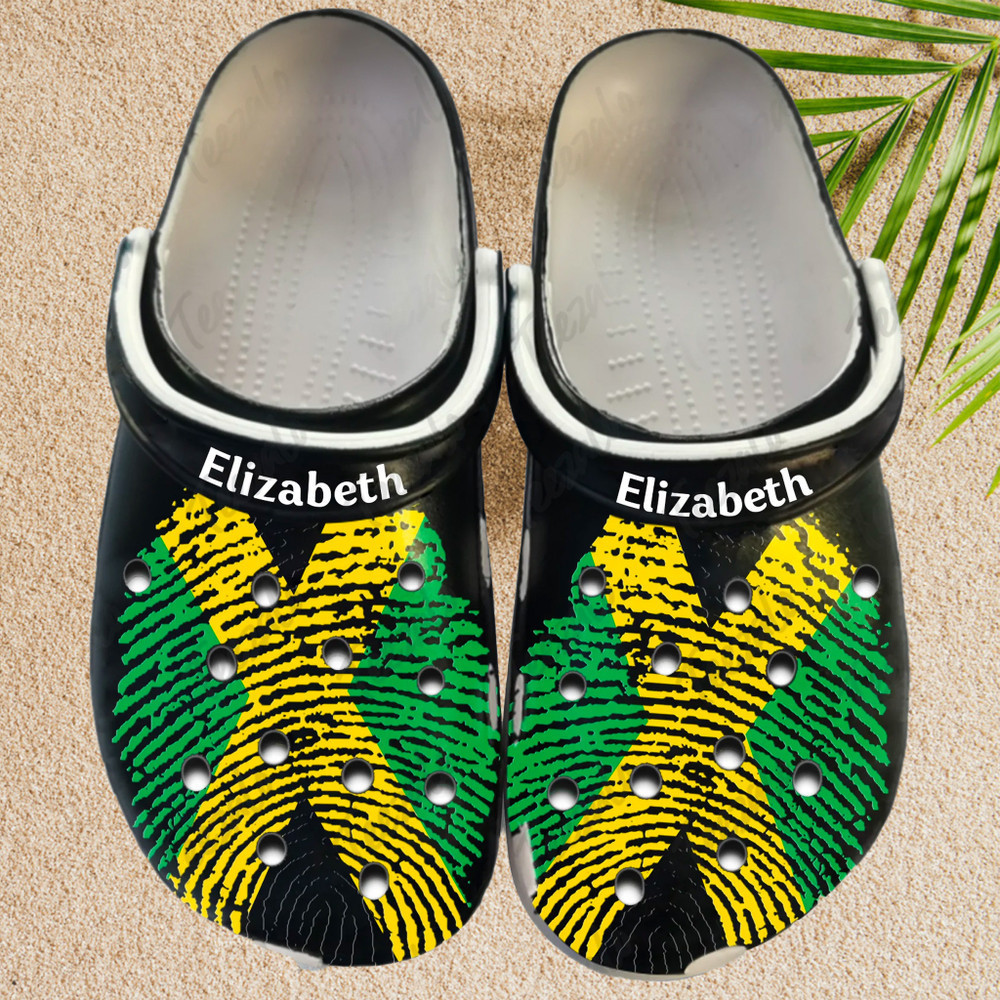 Custom Name Jamaica Dna Clogs Crocs Shoes