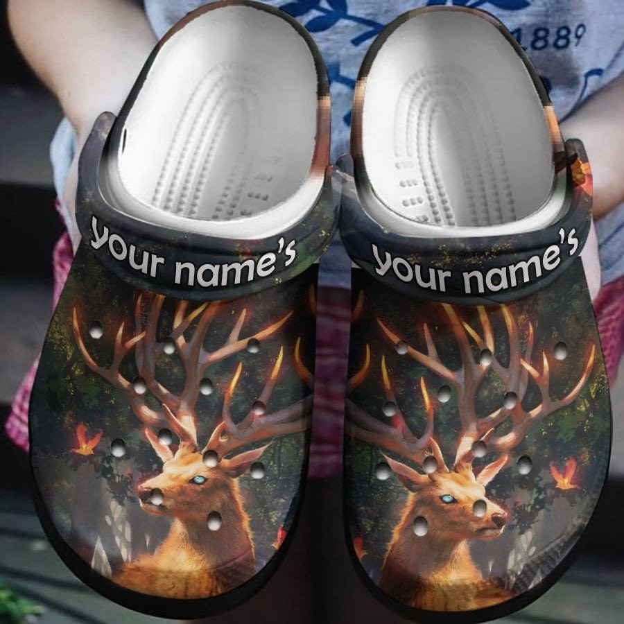 Deer Burning Bright Crocs Shoes Crocbland Clog Birthday Gifts