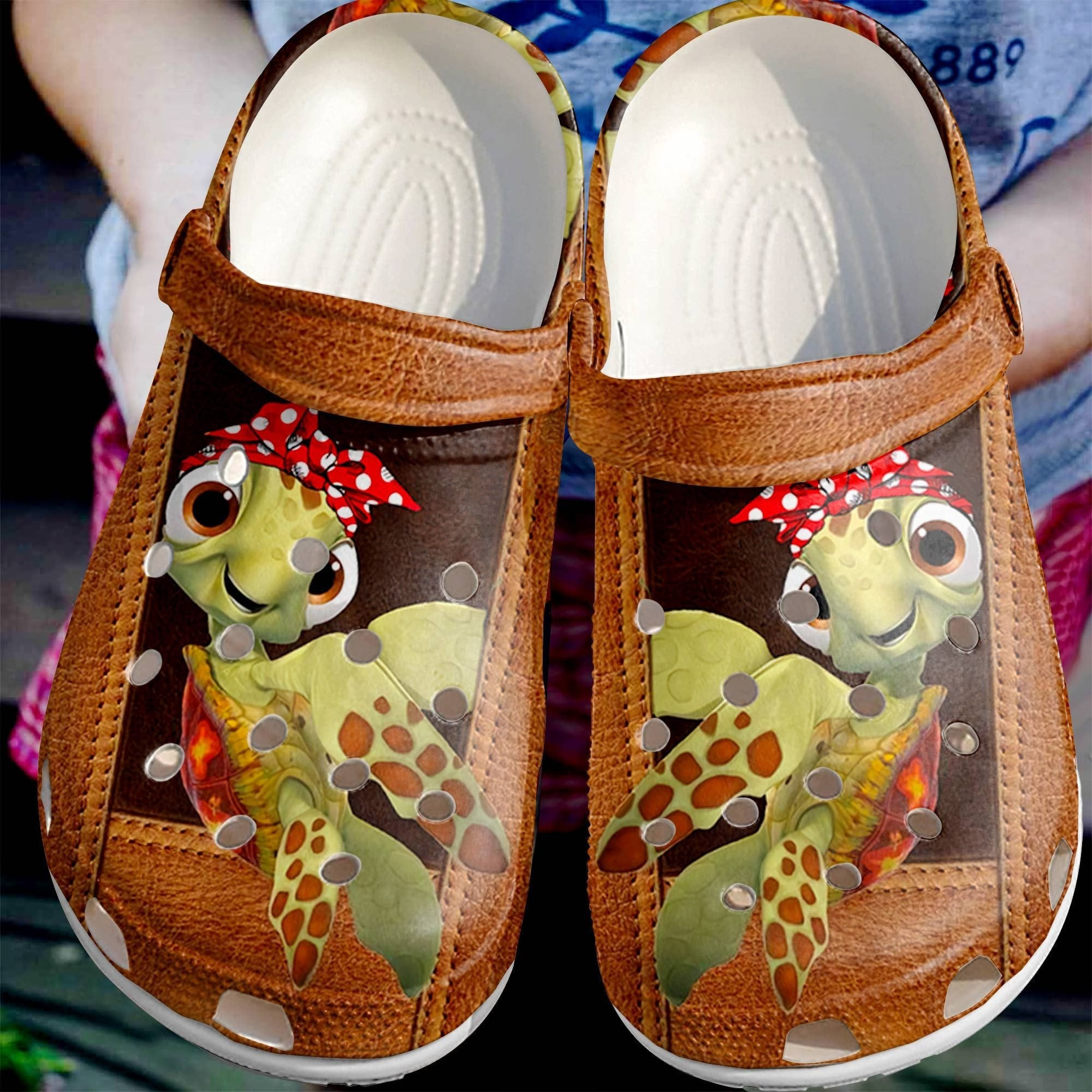 Lovely Sea Turtle Crocs Shoes Clogs For Daughter Sister