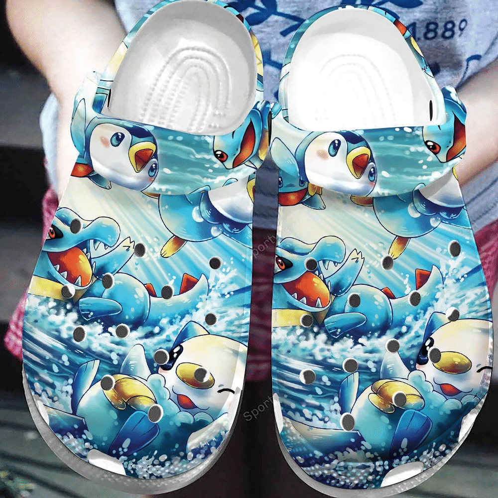 Cool Water Pokemon Clogs Crocs Shoes