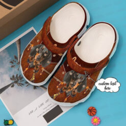 Dachshund Personalized Cool Classic Clogs Crocs Shoes