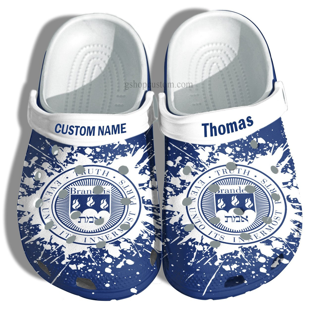 Brandeis University Graduation Gifts Croc Crocs Clog Shoes Customize- Admission Gift Crocs Clog Shoes