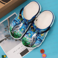 Greyhound Starry Night Classic Clogs Crocs Shoes