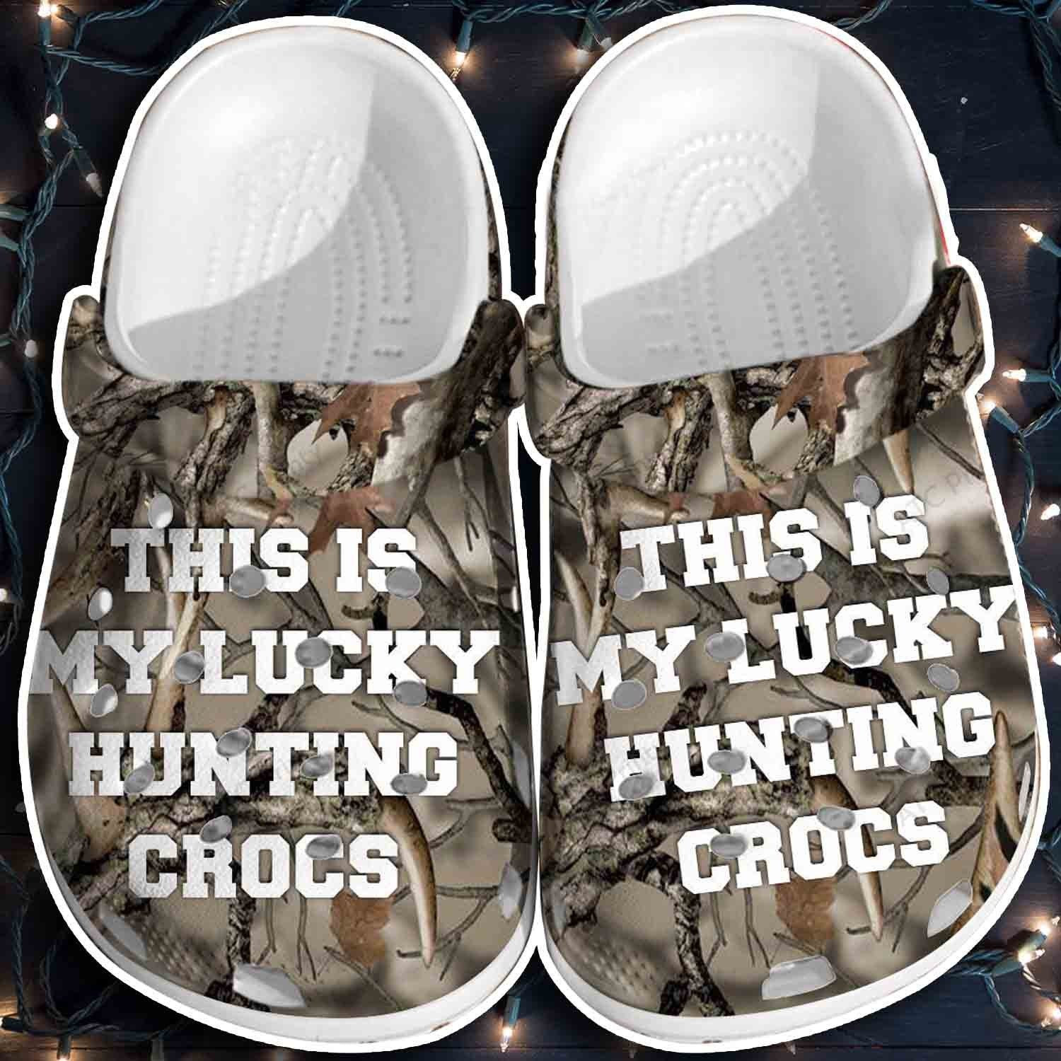 Lucky Hunting Crocs Shoes Crocbland Clogs Gifts For Father Day