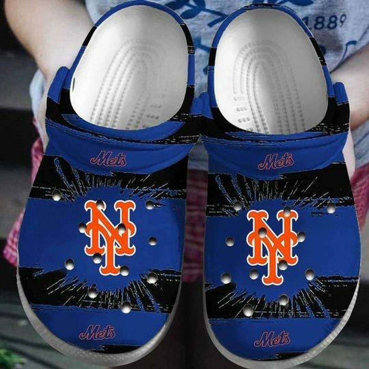 New York Mets Crocband Clogs
