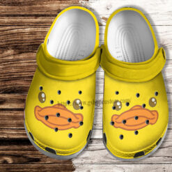 Duck Face Yellow Crocs Shoes For Men Women - Funny Duck Speculum Face Croc Clogs Crocs Shoes Gift Birthday