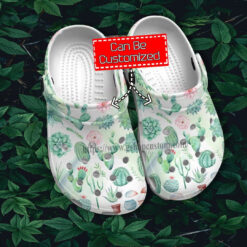 Cactus Garden Boho Vintage Crocs Shoes Gift Step Daughter- Cactus Garden Lover Crocs Shoes Croc Clogs Customize