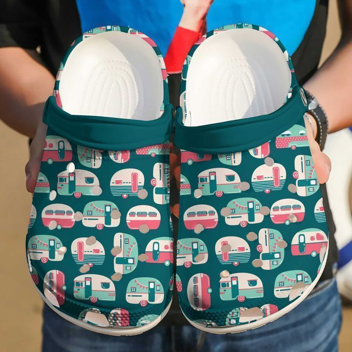 Camping Colorful Camper Clog Crocs Shoes