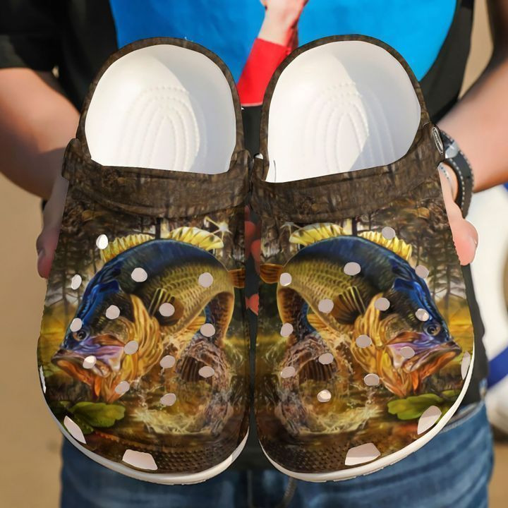 Fishing Largemouth Bass Classic Clogs Crocs Shoes