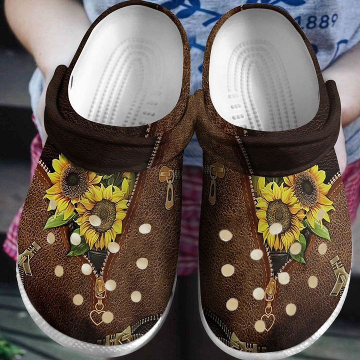 Hippie Sunflower Lover clog Crocs Shoes