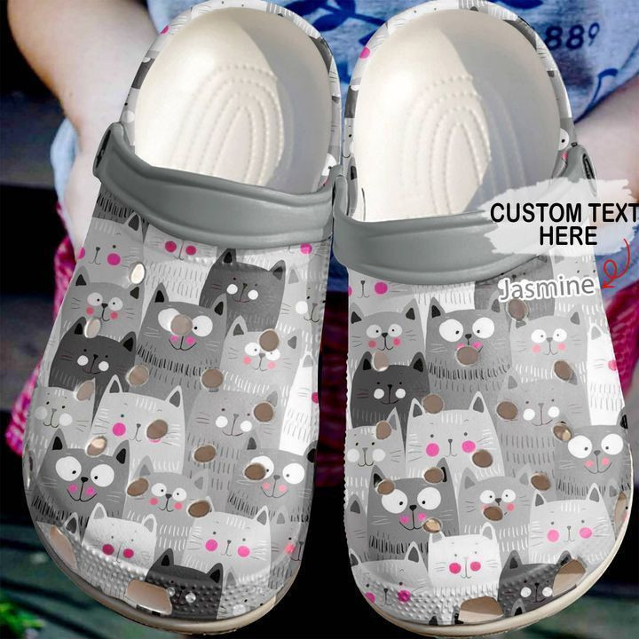 Cat Personalized Pattern Classic Clogs Crocs Shoes