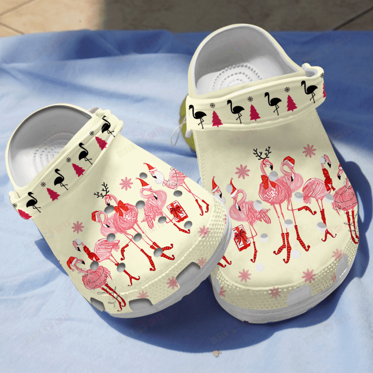 Family Of Flamingo Crocs Shoes clogs Gifts For Women Girls