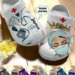 Love Nurse Personalized clog Crocs Shoes