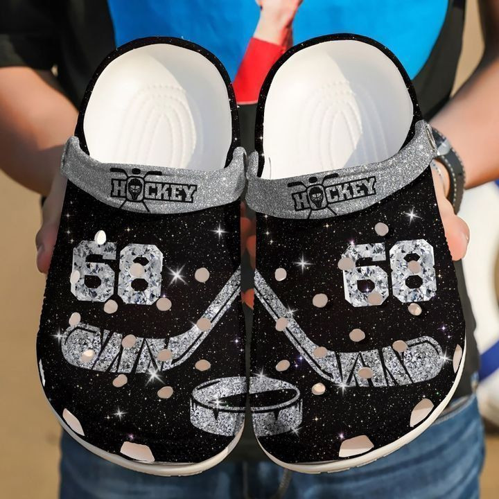 Hockey Personalized Diamond clog Crocs Shoes