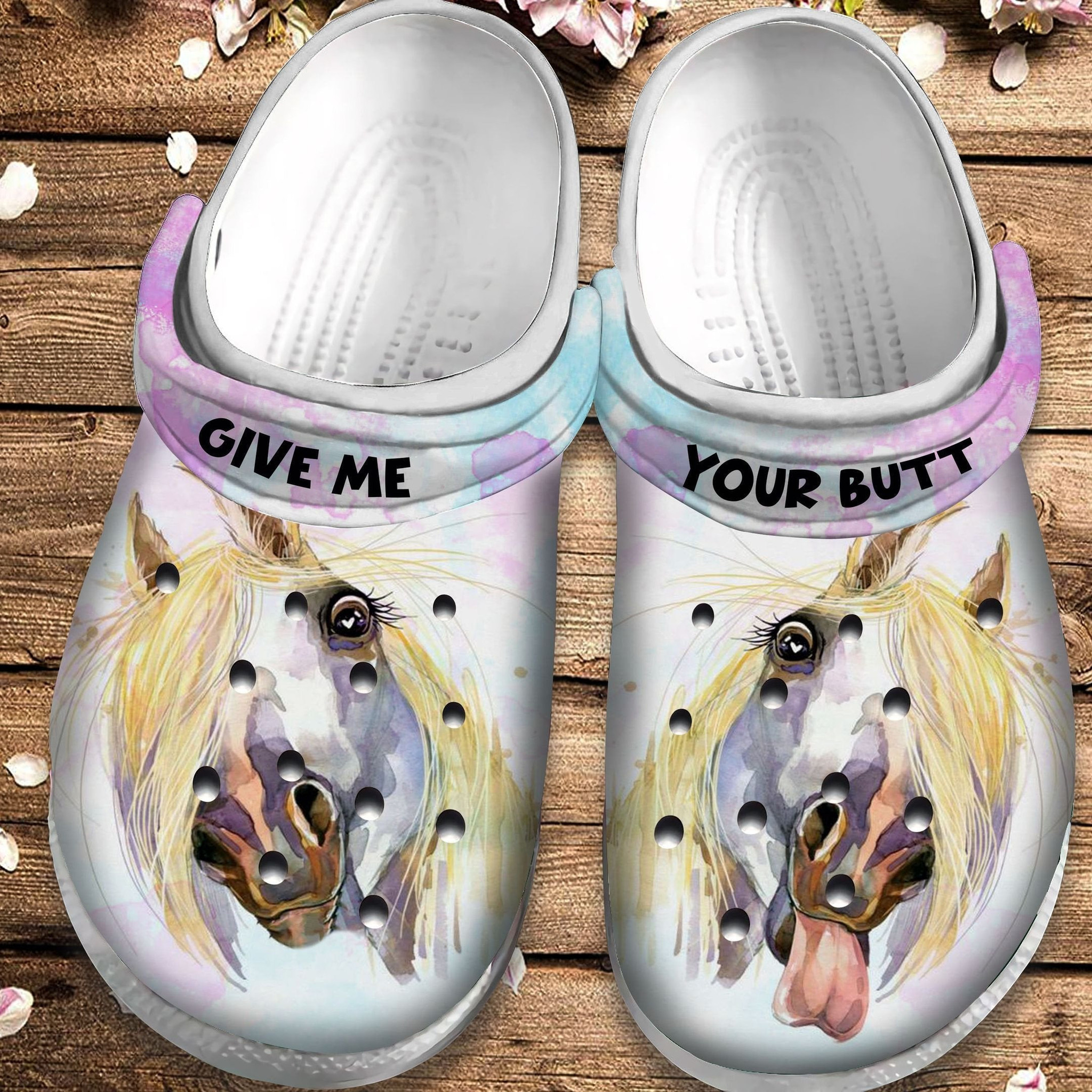 Crazy Horse Clog Crocs Shoes - Give Me Birthday Gift For Men Women Boy Girl