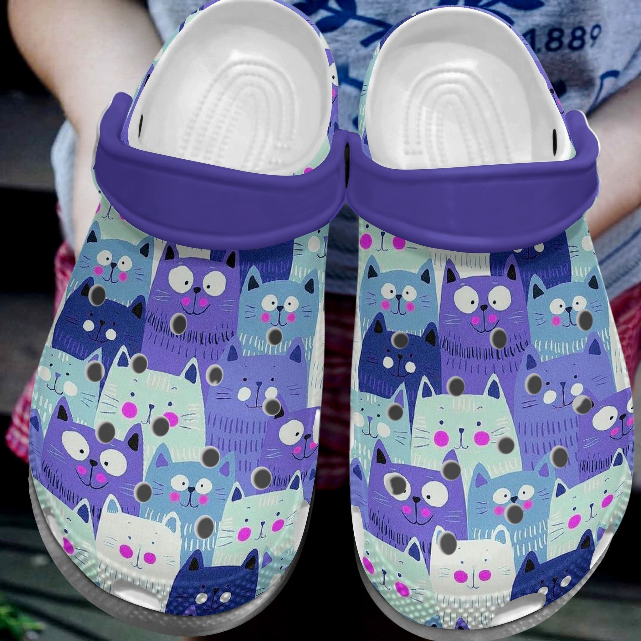 Mini Cats Crocs Shoes Crocbland Clog Birthday Gift For Kids Children