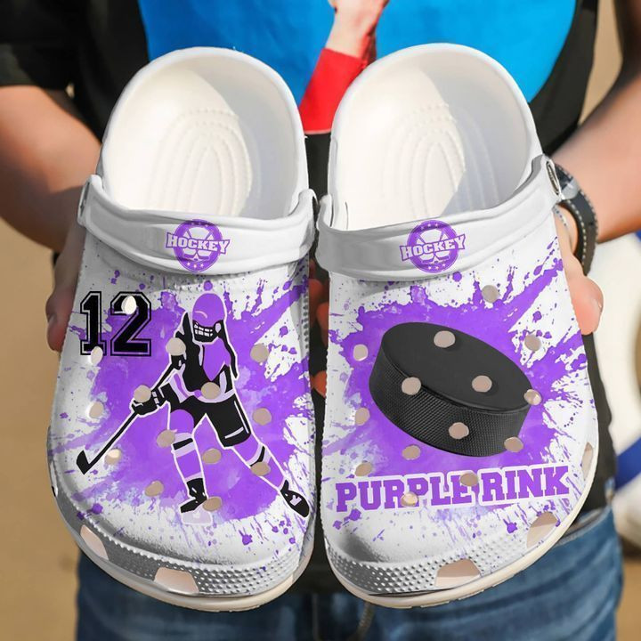 Hockey Personalized Girl clog Crocs Shoes