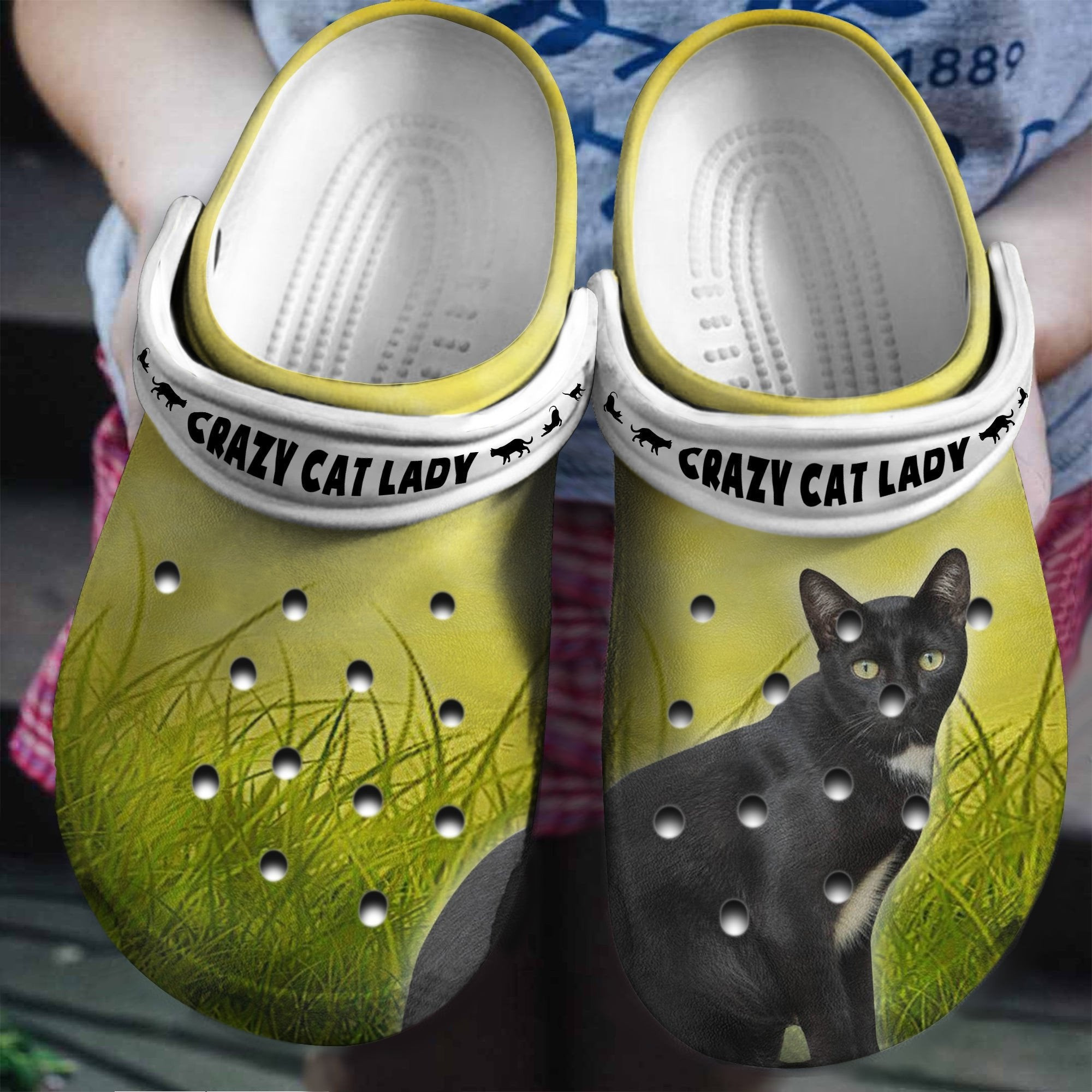 Crazy Cat Lazy Crocs Shoes clogs Gifts For Girls Women