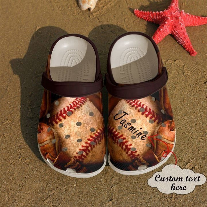 Baseball Personalized Retro Classic Clogs Crocs Shoes