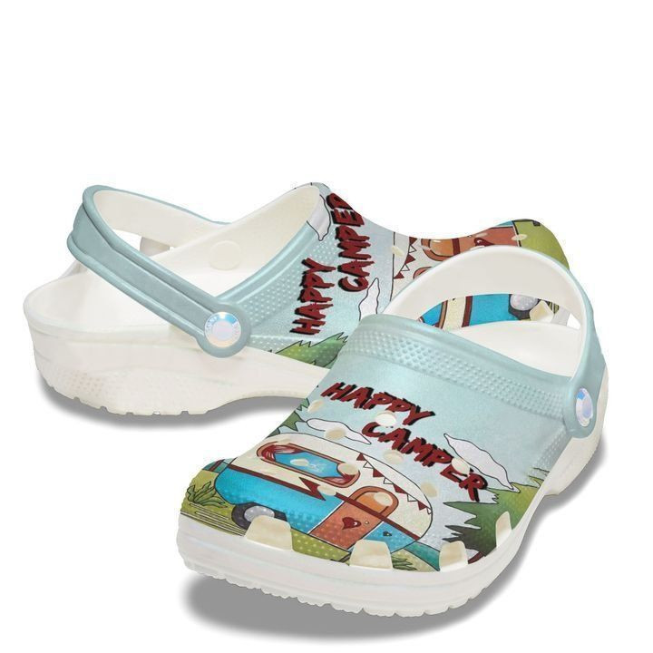 Camping Happy Camper Classic Clogs Crocs Shoes