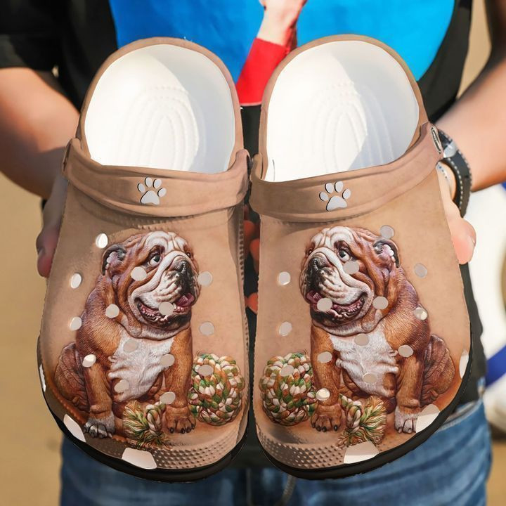 Bulldog Love My Classic Clogs Crocs Shoes