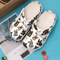 French Bulldog Crocband Pattern clog Crocs Shoes