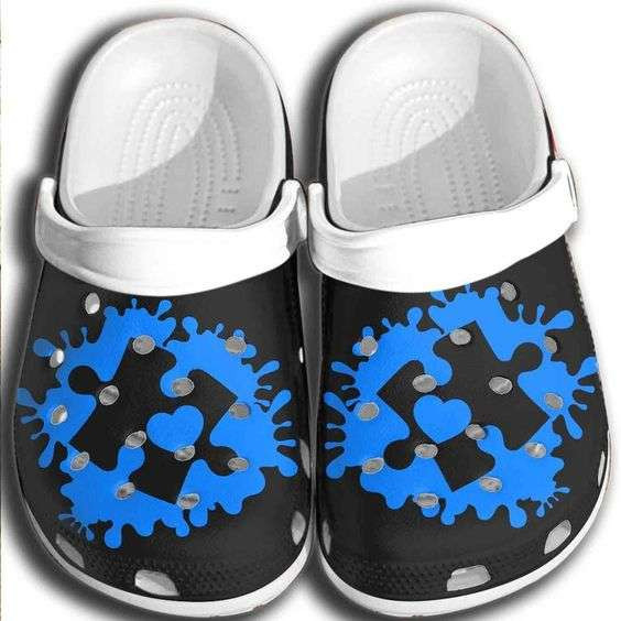 Autism Awareness Day Puzzle Pieces Crocband Clog Crocs Shoes