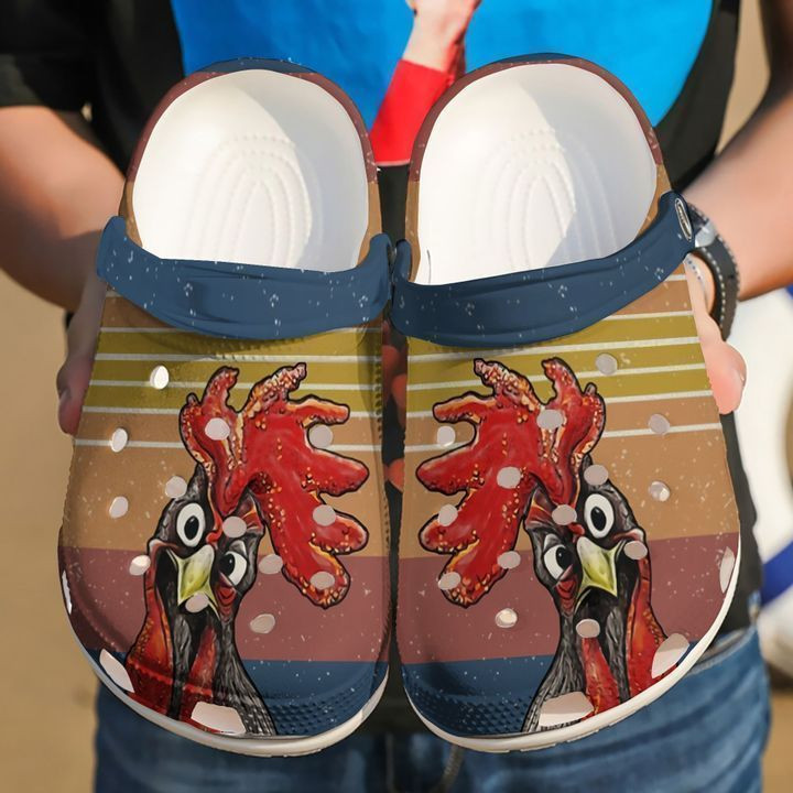 Chicken Crazy Chick Classic Clogs Crocs Shoes