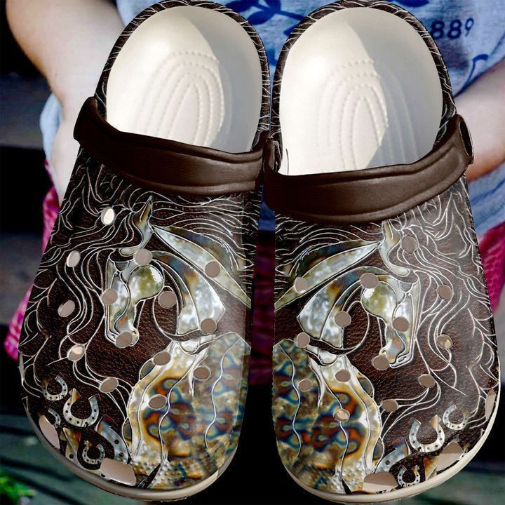 Horse Gorgeous clog Crocs Shoes