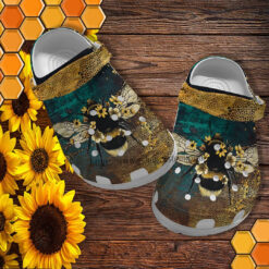 Bee Daisy Boho Twinkle Croc Crocs Shoes For Women- Bee Kind Hippie Daisy Sunflower Crocs Shoes Croc Clogs Gift Daughter
