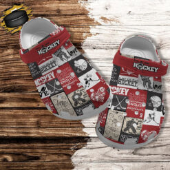 Hockey Boy Sticker Croc Crocs Shoes Gift Grandson- Hockey Player Crocs Shoes Croc Clogs Customize Birthday Boy Gift