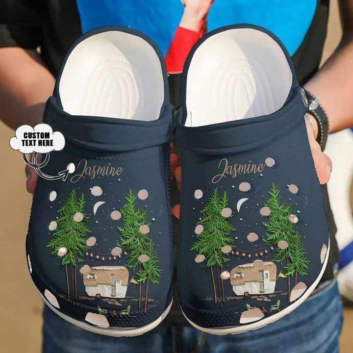 Camping Personalized Love clog Crocs Shoes