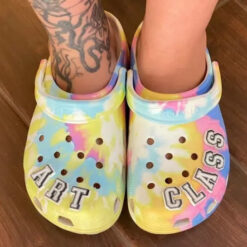 Art Class Tie Dye Art Teacher Crocband Clog Crocs Shoes For Men Women