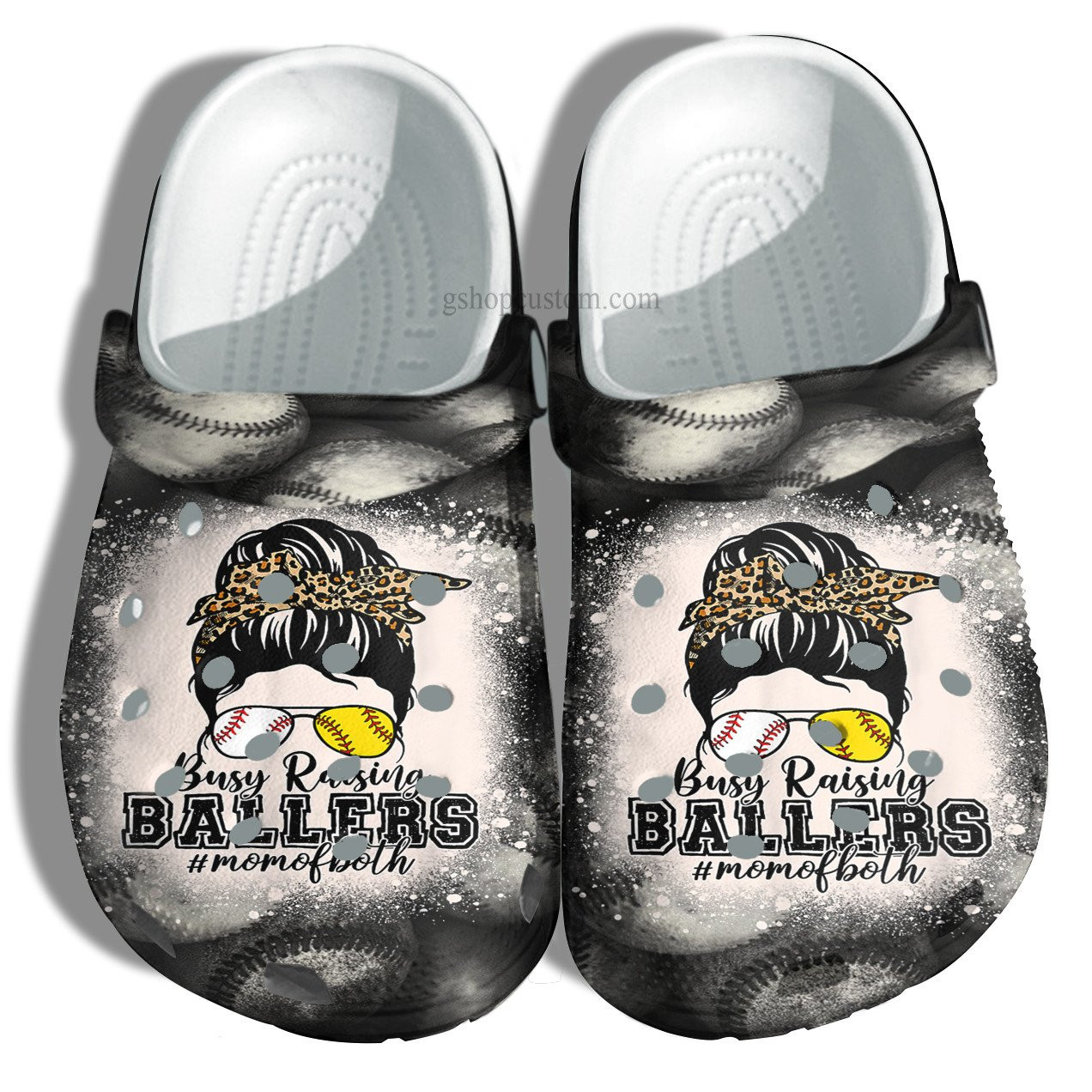 Baseball Mom Of Both Crocs Shoes For Mother Day - Baseball Mom Busy Raising Ballers Crocs Shoes Croc Clogs