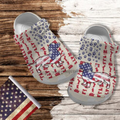 Dachshund Dog America Flag Croc Crocs Shoes Gift Men Women- Dachshund 4Th Of July Crocs Shoes Croc Clogs