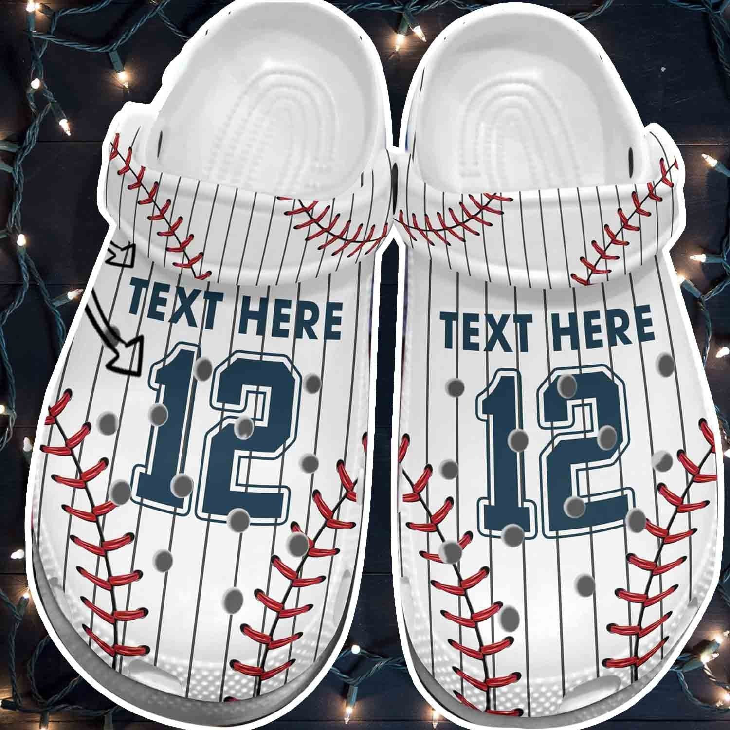 Baseball Uniform Player Crocs Shoes Clogs - Baseball Uniform Team Personalized Crocs Shoes Clogs For Men Women