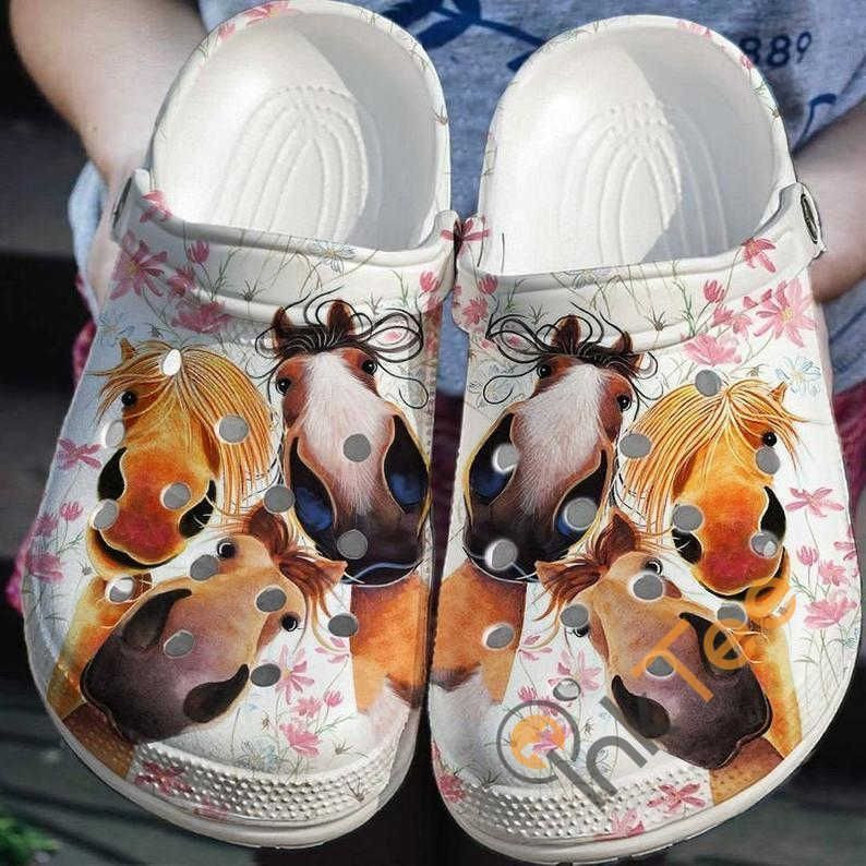 Funny Horse No clog Crocs Shoes